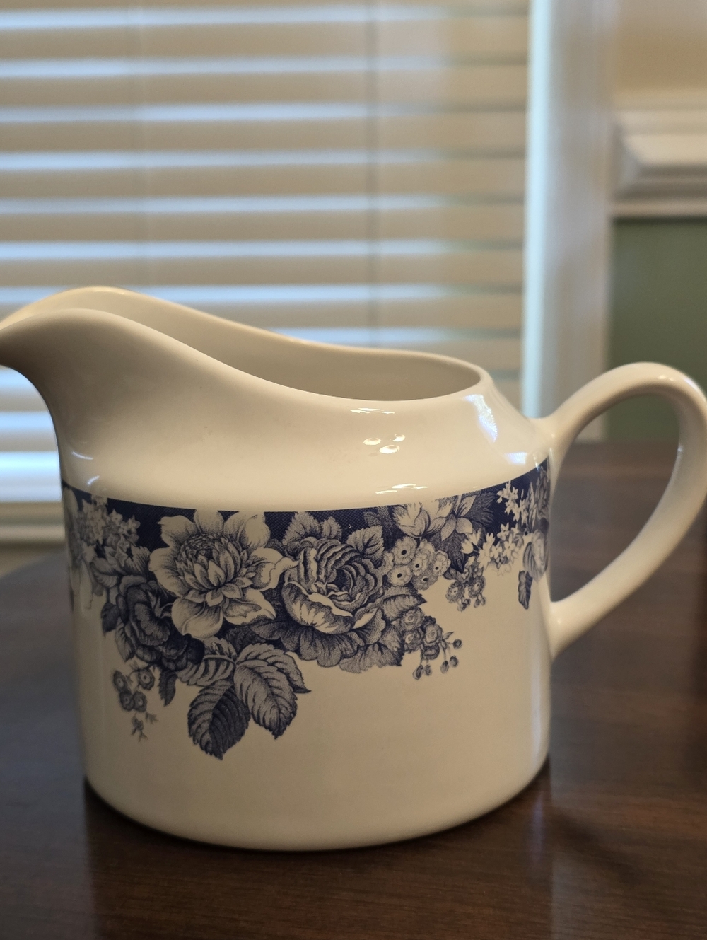 Nautica Bermuda Blue Floral Ceramic Creamer Pitcher